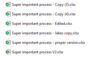 Multiple copies of renamed excel sheets